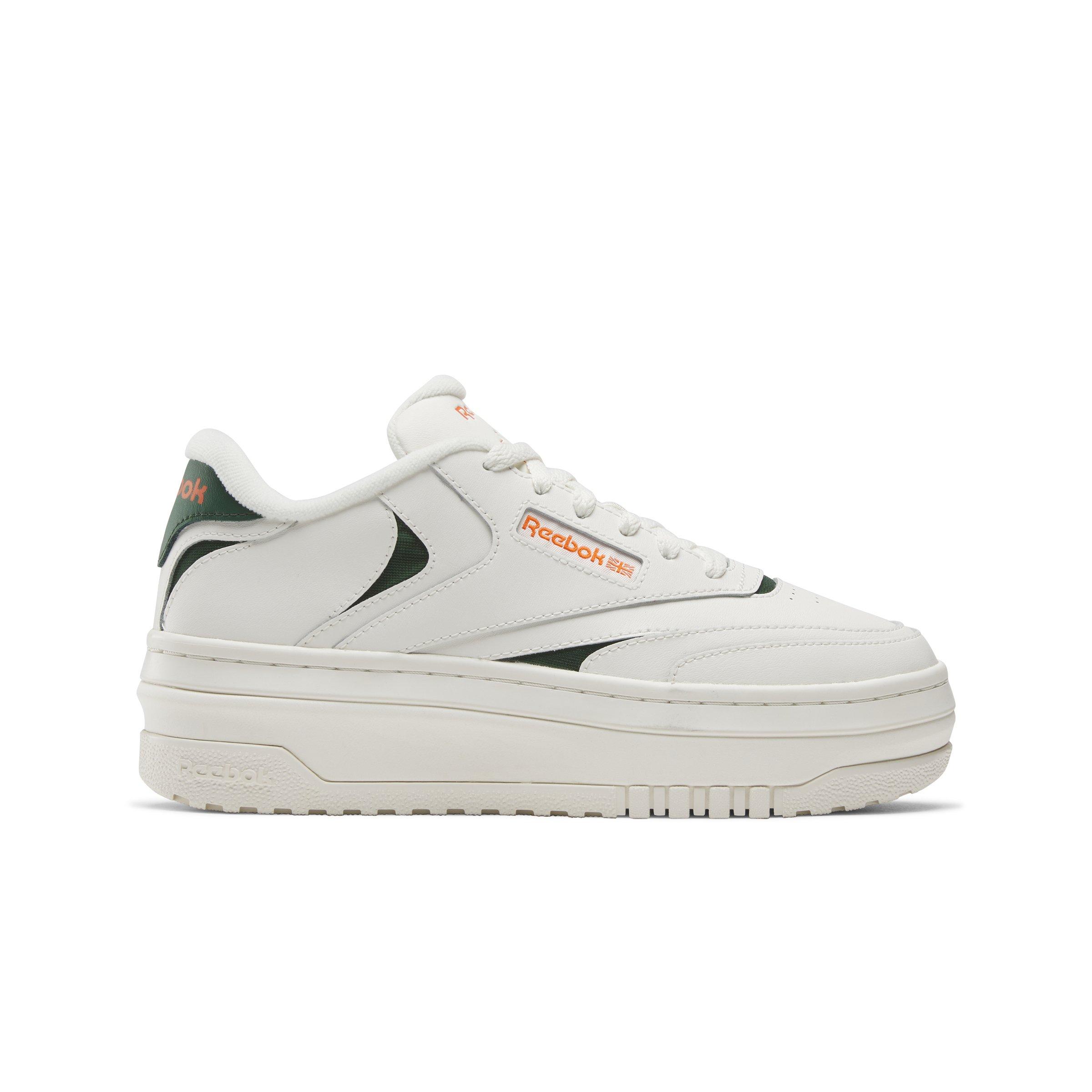 Reebok Club C Extra "Dark Green/Pump Orange/Chalk" Women's Shoe